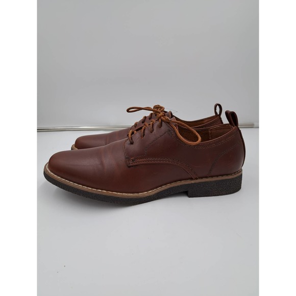 Boys Dear Stags Zander Memory Foam insole Brown Vegan leather  7M - Picture 2 of 8